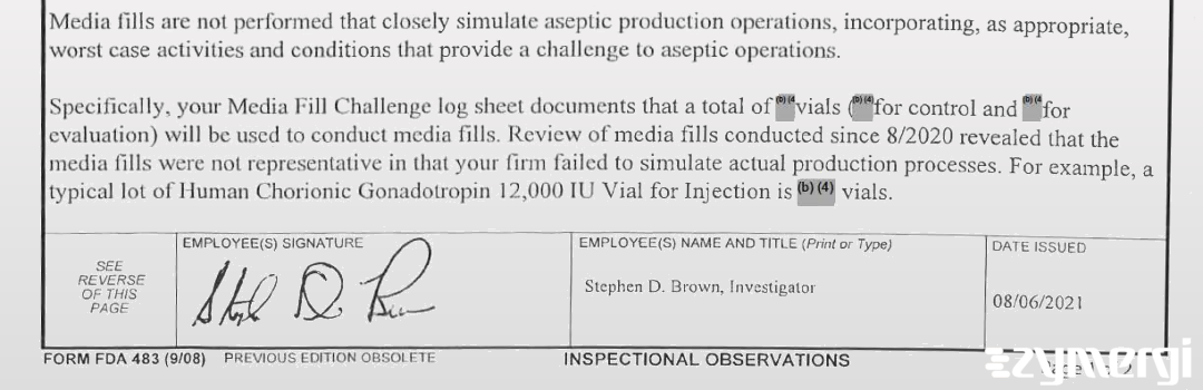 Stephen D. Brown FDA Investigator