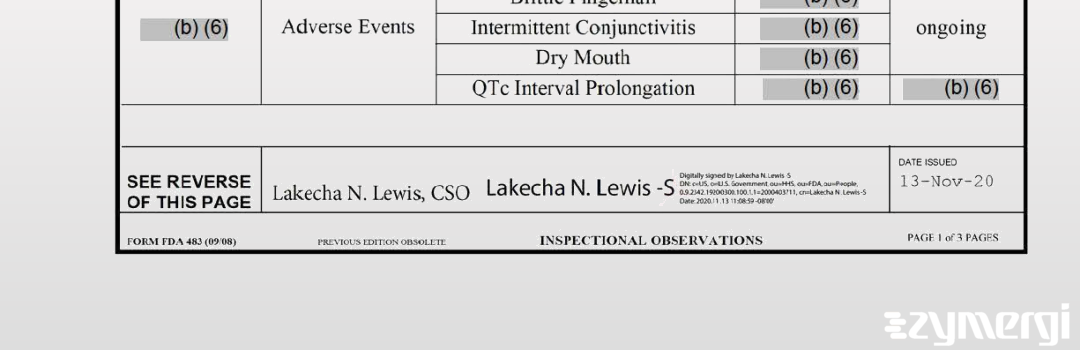 Lakecha N. Lewis FDA Investigator