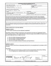 FDAzilla FDA 483 SafetyFix Medical Technologies, Saint Louis | 2017