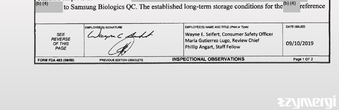 Wayne E. Seifert FDA Investigator