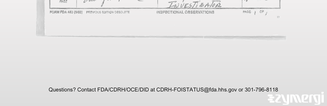 Evelyn Taha FDA Investigator 