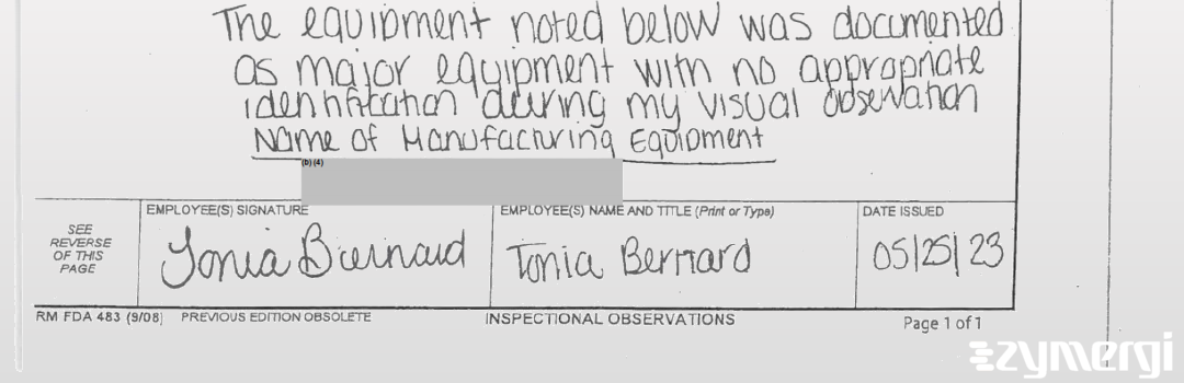 Tonia F. Bernard FDA Investigator