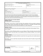 FDAzilla FDA 483 SM Rendering, Utica | September 2023