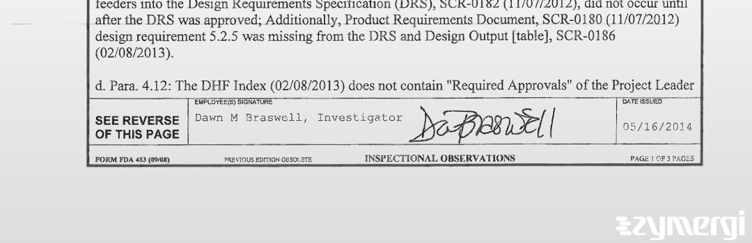 Dawn M. Braswell FDA Investigator 