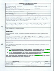 FDAzilla FDA 483 S&S Components, Largo | February 2014