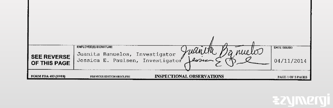 Juanita Banuelos FDA Investigator 