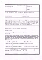 FDAzilla FDA 483 Strides Shasun, Bangalore | May 2017