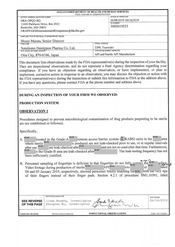 FDAzilla FDA 483 Sumitomo Dainippon Pharma, Oita | April 2019