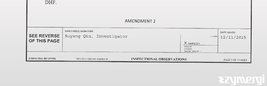 Suyang Qin FDA Investigator