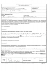 FDAzilla FDA 483 Sun Pharmaceutical, Bharuch | June 2017
