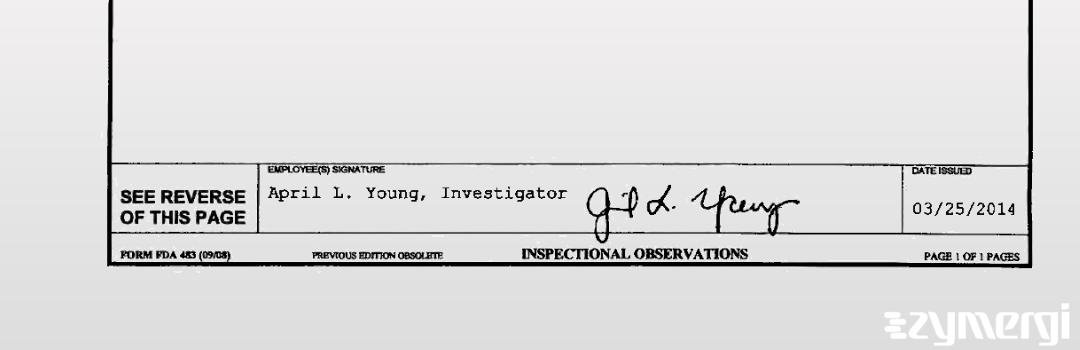 April L. Young FDA Investigator 