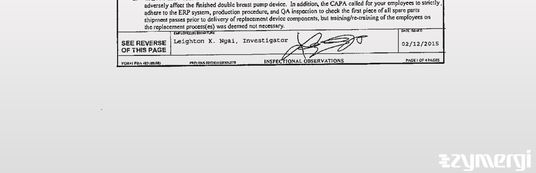 Leighton K. Ngai FDA Investigator 