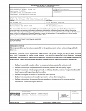 FDAzilla FDA 483 TG United, Brooksville | August 2021