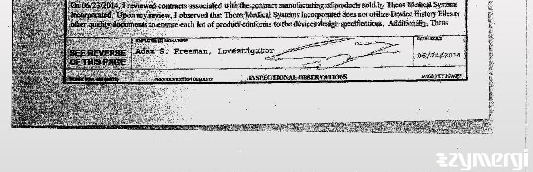 Adam S. Freeman FDA Investigator 