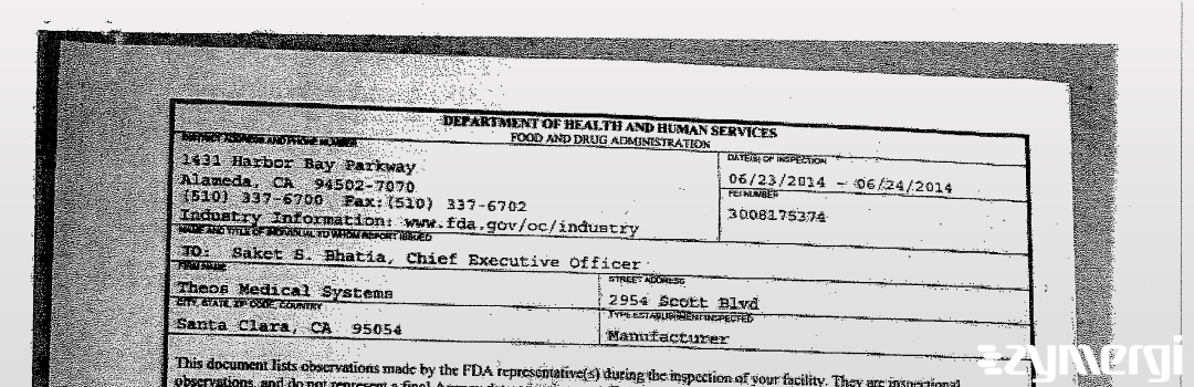 FDANews 483 Theos Medical Systems Jun 24 2014 top