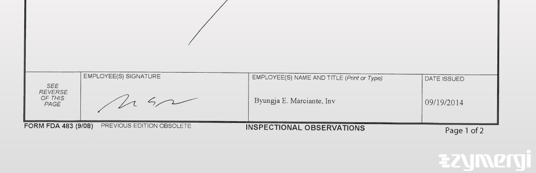 Byungja E. Marciante FDA Investigator 