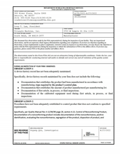 FDAzilla FDA 483 Triangle Machine, South Bend | April 2022