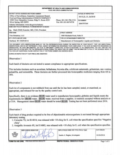 FDAzilla FDA 483 TrueBotanica, Hartland | October 2018