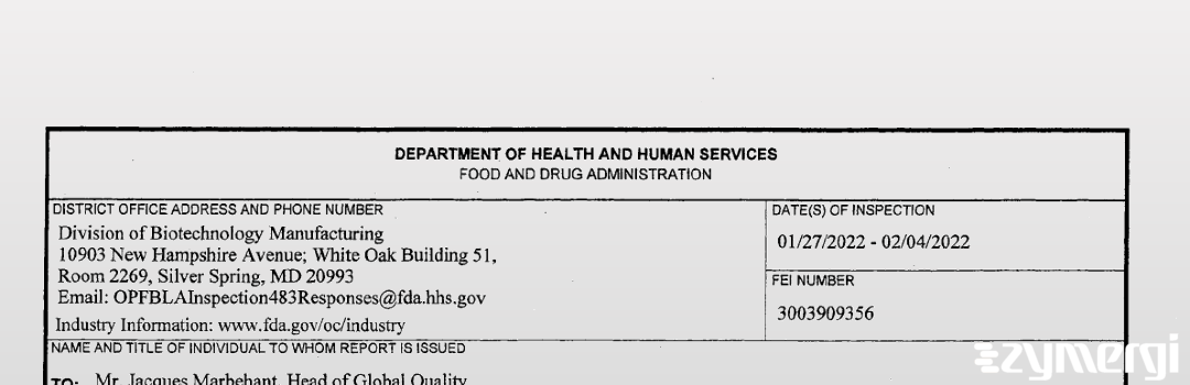 FDANews 483 UCB Pharma S.A. Feb 4 2022 top