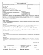 FDAzilla FDA 483 University of Washington Inpatient Pharmacy | 2016