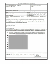FDAzilla FDA 483 USV Private, Daman | November 2022