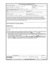 FDAzilla FDA 483 Valeant Pharmaceuticals International, Laval | 2015