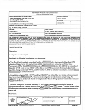 FDAzilla FDA 483 Vamsi Labs, Solapur North | March 2018