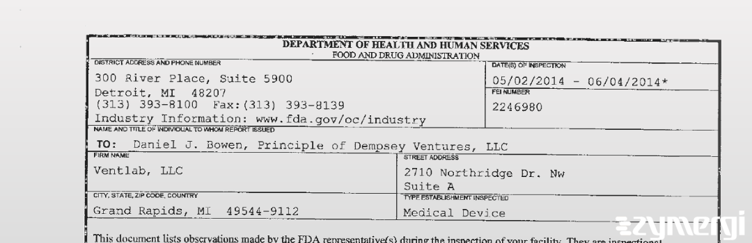 FDANews 483 Ventlab LLC Jun 4 2014 top
