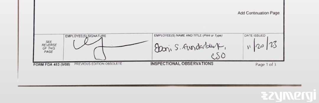 Eboni S. Funderburk FDA Investigator 