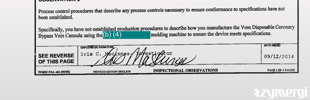 Iris C. Macinnes FDA Investigator 