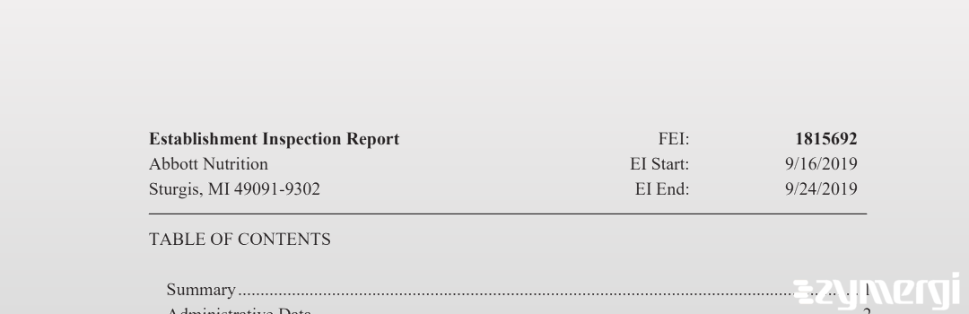 FDANews EIR Abbott Nutrition Sep 24 2019 top