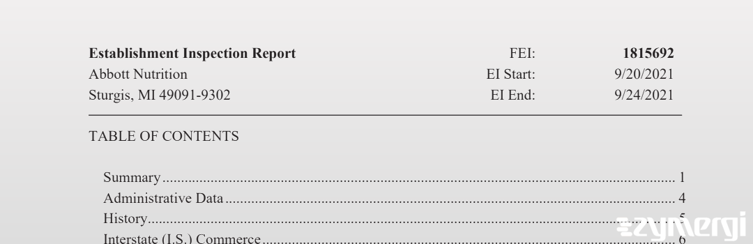FDANews EIR Abbott Nutrition Sep 24 2021 top