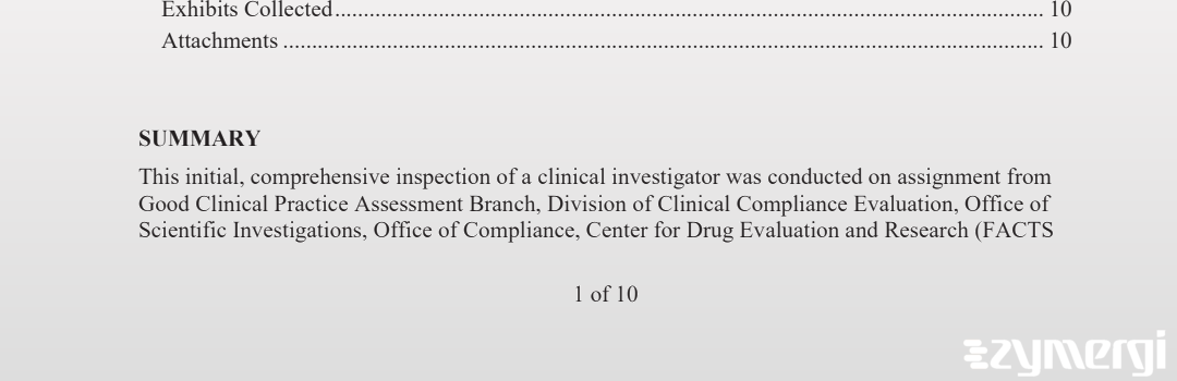 Joseph L. Despins FDA Investigator 
