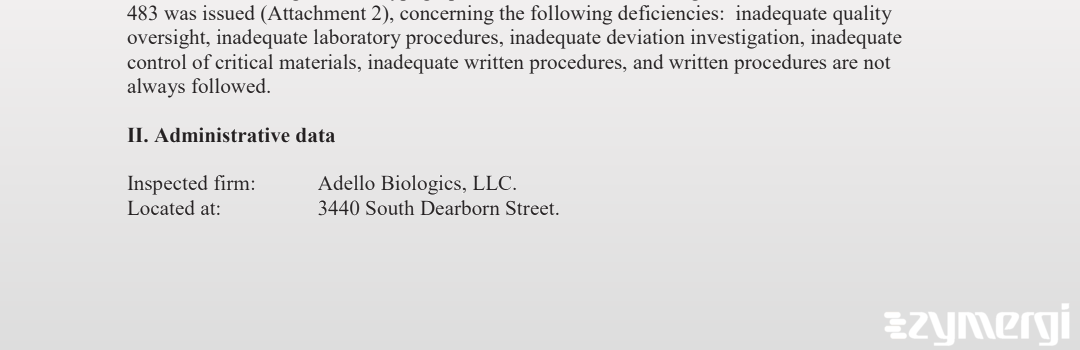 Kathleen R. Jones FDA Investigator Brian D. Nicholson FDA Investigator Diane L. Raccasi FDA Investigator