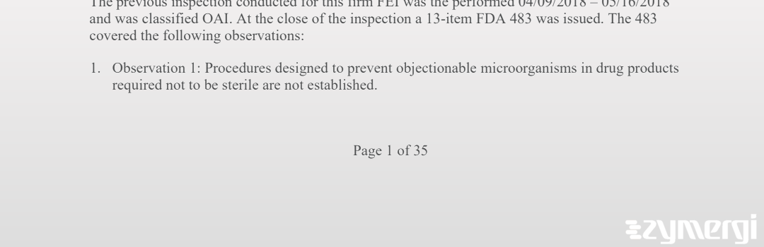 Michele L. Glendenning FDA Investigator Ross J. Grigsby FDA Investigator Jacob G. Lutz FDA Investigator Eboni S. Funderburk FDA Investigator 