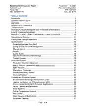 FDAzilla FDA EIR Aldevron, Prairie Rose | November 2021