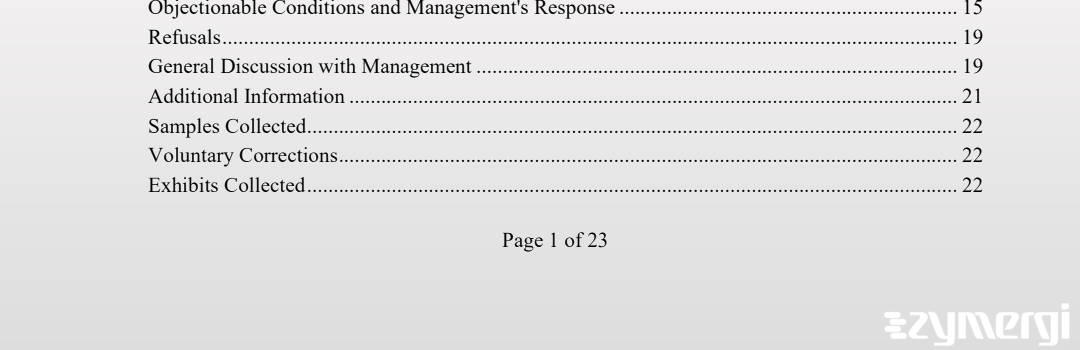 Yuanyuan Li FDA Investigator Jeanne J. Thai FDA Investigator Colleen E. Burke FDA Investigator 