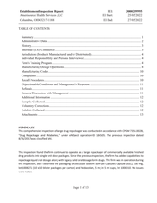 FDAzilla FDA EIR Amerisource Health Services, Columbus | May 2022