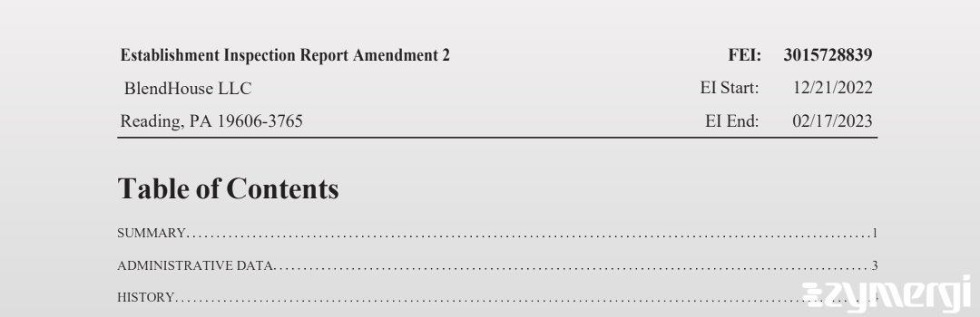 FDANews EIR BlendHouse LLC Feb 17 2023 top