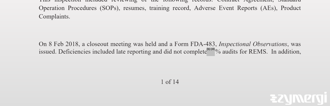 Shirley S. Wen FDA Investigator Michelle A. Marsh FDA Investigator 