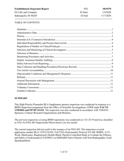 FDAzilla FDA EIR Eli Lilly And, Indianapolis | January 2020