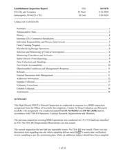 FDAzilla FDA EIR Eli Lilly, Indianapolis | October 2023