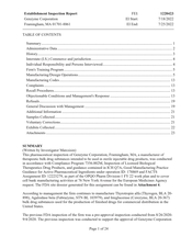 FDAzilla FDA EIR Genzyme, Framingham | July 2022