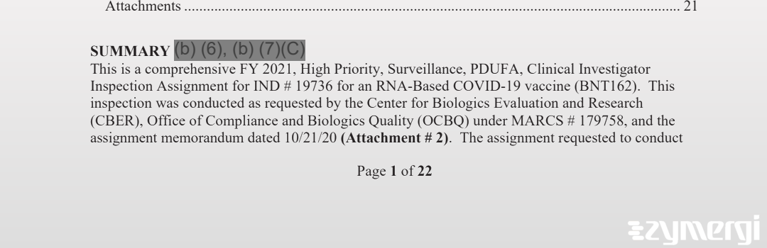 Richard A. Lyght FDA Investigator Jonathan R. Campos FDA Investigator Emily A. Green FDA Investigator 