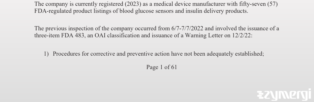 Elizabeth A. Dakan FDA Investigator Matthew M. Vernon FDA Investigator Stephen R. Souza FDA Investigator 