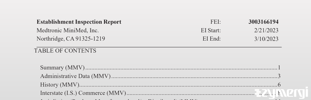 FDANews EIR Medtronic MiniMed, Inc. Mar 10 2023 top