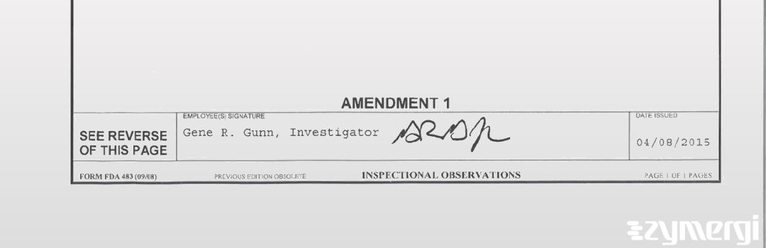 Gene R. Gunn FDA Investigator 