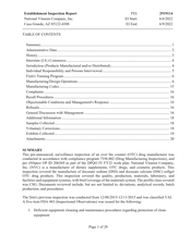 FDAzilla FDA EIR National Vitamin, Casa Grande | June 2022