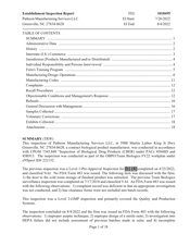 FDAzilla FDA EIR Patheon Manufacturing Services, Greenville | 2022