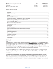 FDAzilla FDA EIR Pfizer, Parsippany | September 2022